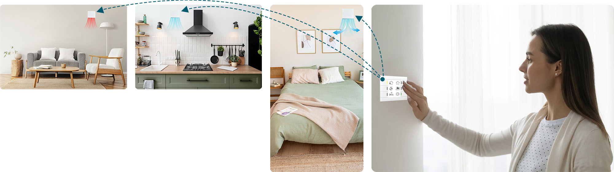 Dispositivi KNX Passiv Energie in uso